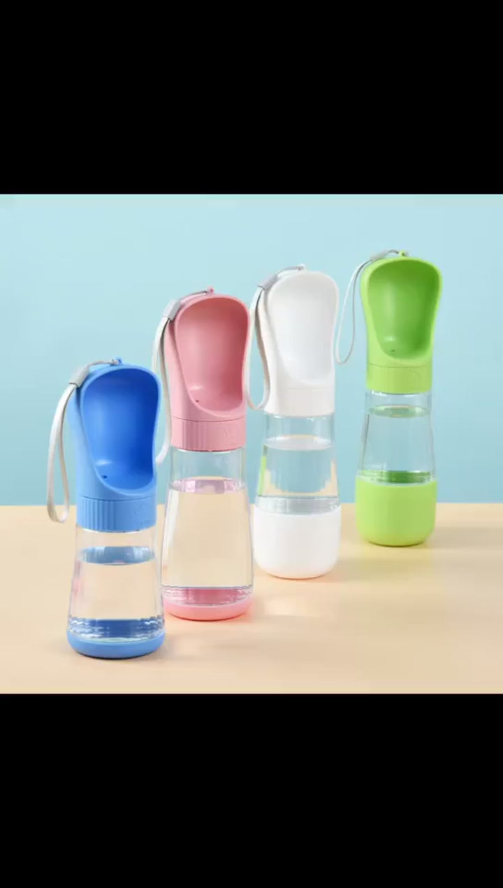 Tragbare Hundewasserflasche mit Lebensmittelbehälter